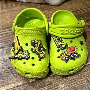 CROCS Kids Construction Clogs - Bright Green